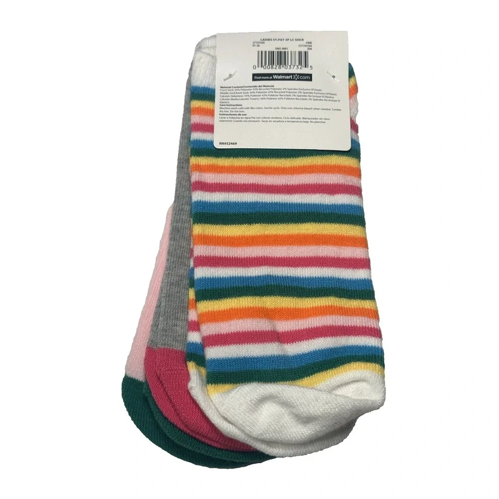 celebrate st patricks day womens low cut ankle‎ socks size 4-10